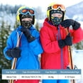 thumbnail image 5 of Kids Winter Thermal Balaclava Face Mask 2-Pack, Windproof Warm Ski Mask Skiing Cycling Full Face Cover Under Helmet Hat with Neck Warmer, for 4-12 Years Boys Girls Children Winter Outdoor Sports, 5 of 7