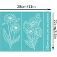 thumbnail image 2 of 2pcs 8.6x11 Inch Silk Screen Printing Stencils Self-Adhesive Silk Screen Stencils Flower Screen Stencils Reusable Mesh Transfers, 2 of 9