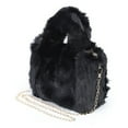 thumbnail image 1 of Plush Commute Bag Fashion Autumn Winter Top-handle Bags Portable Simple for Work, 1 of 10