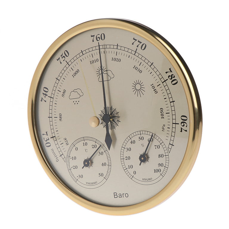 POKHDYE Wall Hanging Barometer Barometers for The Home Wall Mounted  Household Thermometer Hygrometer High Accuracy Pressure Gauge Air Weather