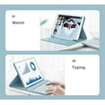 thumbnail image 4 of iPad Mini 6th Generation 2021 8.3 inch Keyboard Case Cute Round Key Color Keyboard Wireless Detachable BT Keyboard Cover with Pencil Holder for Mini 6 (Mini6, Pink), 4 of 7