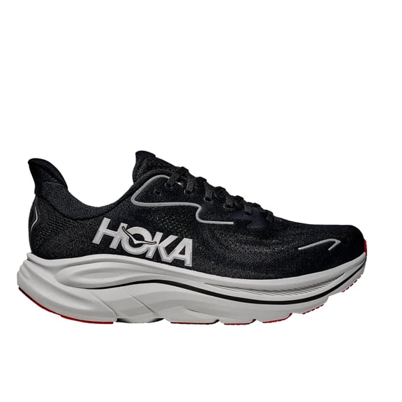 Men's HOKA Clifton 10 Black/Silver (1162030-BKSV) - 9.5