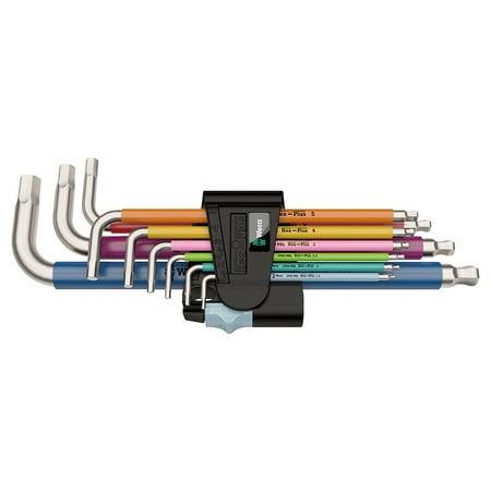 

Wera Wera Metric Hex-Plus Allen Wrench Set (9-Piece Set) - Color Coded / EA
