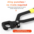 thumbnail image 3 of Two-Color Double-Handle Piercing Pliers Fixed One-Hand Light Steel Keel Pliers Stud Crimping Pliers, 3 of 5
