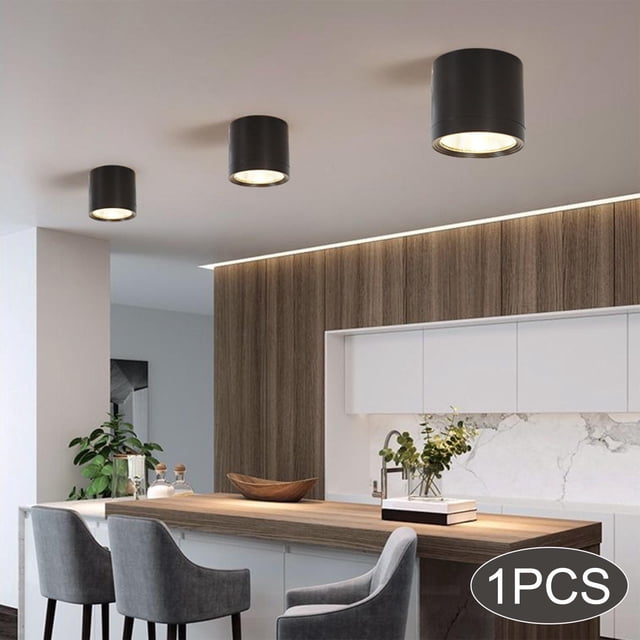 Downlights de tejado en superficie, Light 12W IP65 Lámparas de a prueba de agua para debajo del alero Pared de fondo Iluminación del Cálido CUTICAT Downlights de techo