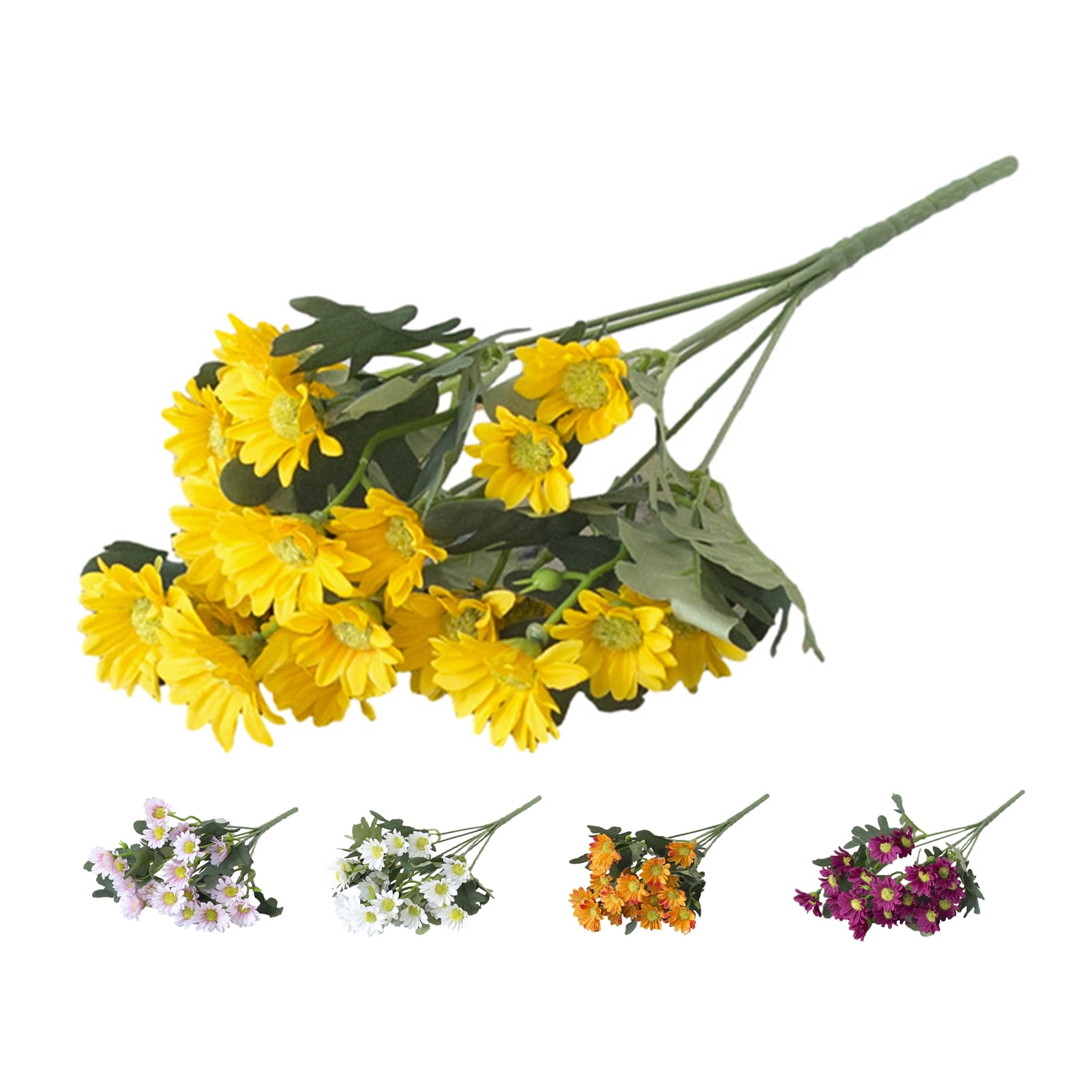 Limei 1Pack Artificial Flower Decorative 35 Heads Fake Chamomile Home ...