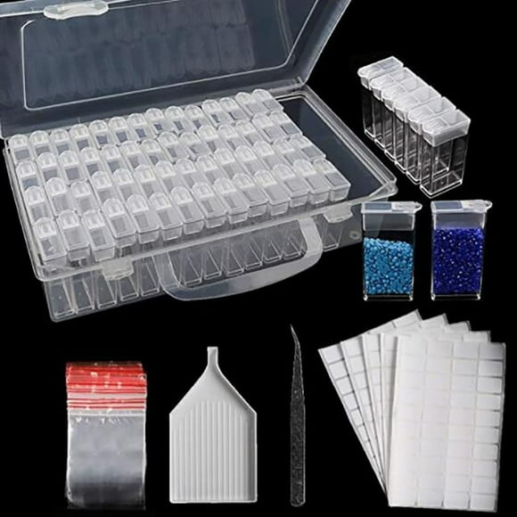 Mefallenssiah Compartment Diamond Storage Box 5D Diamond Embroidery Sorting Box