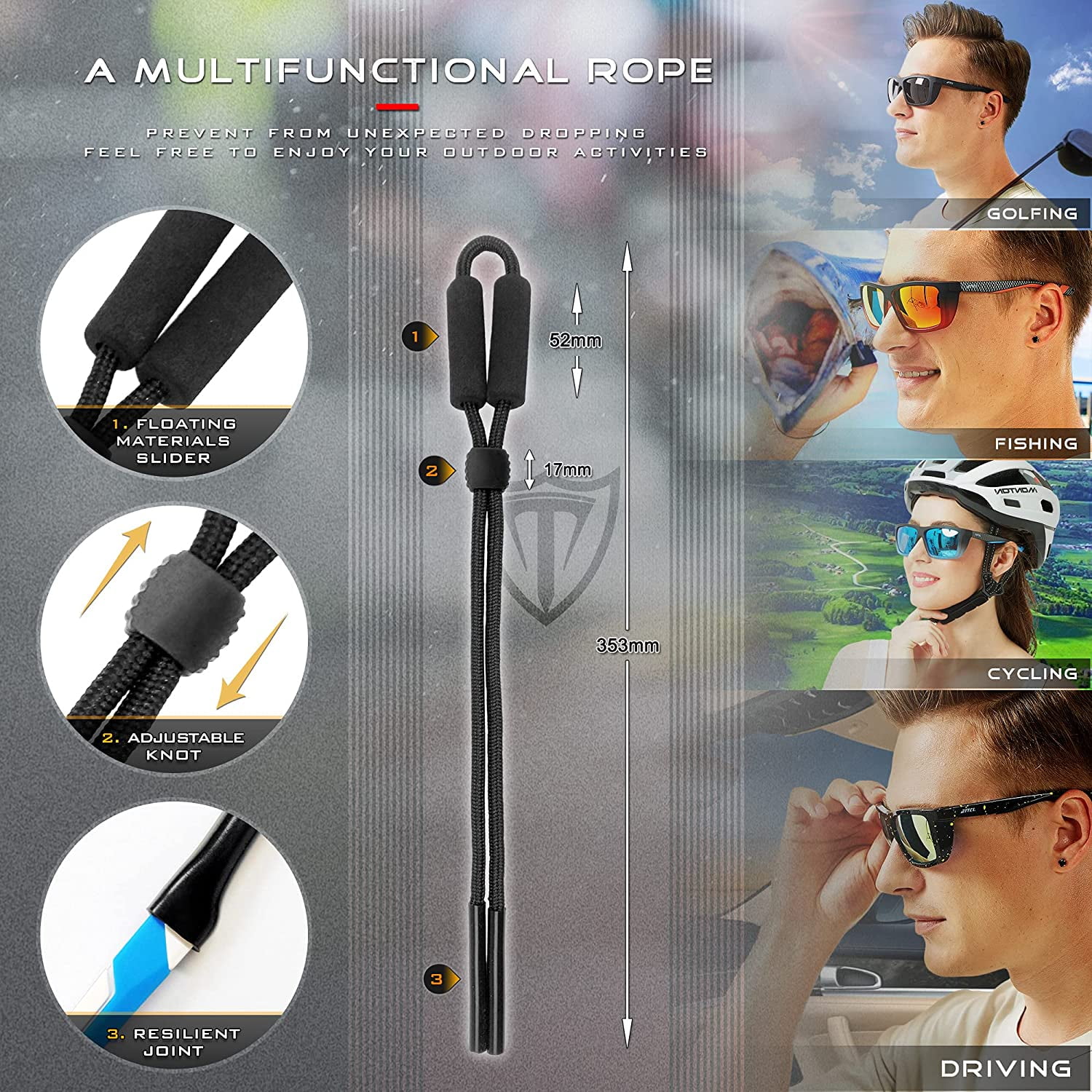 ATTCL Mens Fashion Polarized Sunglasses for Men Sports Fishing glasses 1124 C13-Black-Black-blue