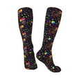 thumbnail image 4 of Haiem Rainbow Jellyfishes Socks, Funny Novelty Crazy Design Cotton Socks Sports Socks Knee High Socks For Men, Women,1Pairs - Gift For Working Friends, 4 of 9
