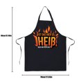 thumbnail image 3 of Shpwfbe Kitchen Gadgets Aprons For Women With Pockets Text Cute Print Apron Kitchen Are Cooking Apron Men Family Kitchen, 3 of 3
