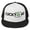 Black/ White/ Black, variant on Lucky AF Black and Navy and other colors, Structured Fun St Patrick's Day or Lucky Style Trucker Cap (Silver/ Black)