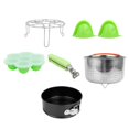 thumbnail image 3 of Juego de cesta de vapor, rejilla para huevos, molde para pasteles y guantes para cocinar en olla a presión, elementos esenciales de cocina, 3 of 8
