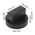 thumbnail image 2 of Unique Bargains 1.65'x2.68' Car Jack Pad Support Rubber Frame Rail Protector Adapter for Mercedes-Benz, 2 of 6