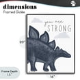 thumbnail image 4 of Stupell Industries Bohemian You Are Strong Dinosaur Black Framed Giclee Art, 16 x 20, by Elizabeth Tyndall, 4 of 8