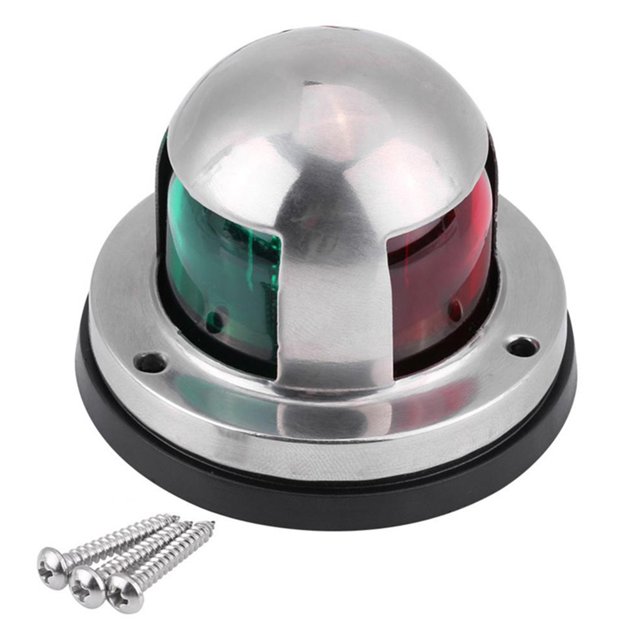 Lumière de Navigation Marine à DEL Rouge et Verte 12 V pour Bateau, Lumière d'Arc de Bateau, Lumière Singnale de Bateau Marin, Parfaite pour Ponton, Skeeter, Bateau à Moteur et Croisière