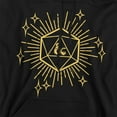 thumbnail image 2 of Dungeons and Dragons Year of the Dragon Lucky D20 Unisex Adult Pull-Over Hoodie (X-Large) Black, 2 of 5