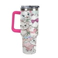 thumbnail image 3 of The Aristocats 40 Oz Tumbler With Handle And Straw, Stainless Steel Vacuum Travel Mug, Double Wall Vacuum Insulated Tumbler With Lid, Water Bottle for Gifts Party Office Coffee, 3 of 8