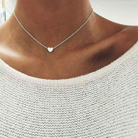 Charm Gold Pewter Choker Necklace Fashion Charm Jewelry Crystal Choker Chunky Statement Bid Pendant Necklace Chain Gold ()