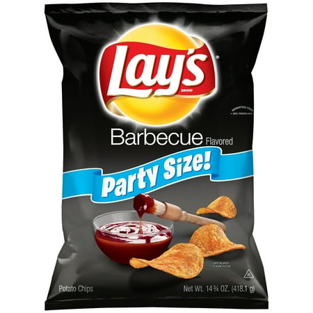 Lay's Barbecue Flavored Potato Chips Party Size, 14.75 (Best Bbq Potato Chips)