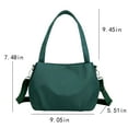 thumbnail image 3 of Gran Capacidad Bolso de Hombro Casual, Apto para Viajar, Fitness, Compras, Verde, 3 of 7