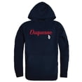 thumbnail image 1 of W Republic 558-293-NVY-01 Men Duquesne Dukes Script Hoodie, Navy - Small, 1 of 1