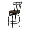 thumbnail image 4 of Linon Swag Counter Stool, Brown, 24 inch Seat Height, 4 of 9