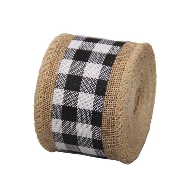 Packaging Ribbon Lattice Edging Webbing Christmas Bow Holiday Decorations Black And White Crafts Gift