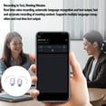 thumbnail image 3 of Al Translation Earphones, Noise Cancelling Touch Control Real Time Language Translator Earbuds APP  for Music and Calling for Travel Business Meeting Learning Black,White, 3 of 7