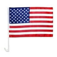 thumbnail image 3 of 5 PC Car Window Clip on USA Flag United States American Flag Patriotic 19" x 12", 3 of 4