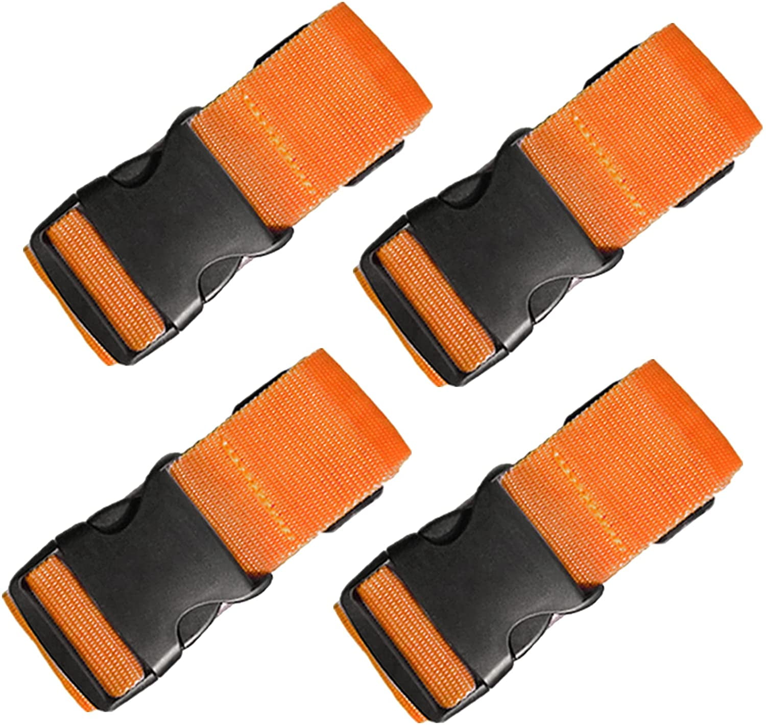 Asge 4 PCS 74" x 2" Luggage Straps Suitcase Belts Wide Adjustable