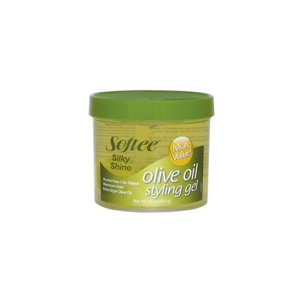 Softee Silky Shine Olive Oil Styling Gel 32 Oz