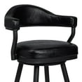 thumbnail image 4 of Armen Living Justin 26" Modern Metal Swivel Counter Stool in Black, 4 of 5