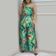 thumbnail image 2 of Baggy Jumpsuits for Women Strapless Tube Top Romper off the Shoulder Casual Jumpsuit Boho Floral Print Wide Leg Jumpsuit My orders, 2 of 6