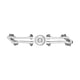 thumbnail image 3 of Pedales para bicicleta BMX 1/2 aluminio plata plateado, 3 of 5