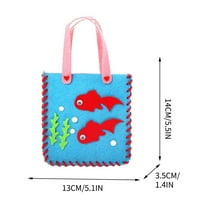 DIY Sewing Kit - Non-Woven Craft Bag with Threads & Instructions (Ages 6 )