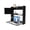 Black, variant on 2 Tiers Wall Mounted Desk with Storage Drawer Shelves, Multifunctional Fold Down Floating Table, for Home Office (White)