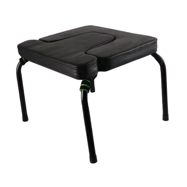 Banco de yoga para hacer , silla de inversión, soporte de cabeza para yoga, soporte de hombros, almohadillas de PU portátiles, taburete para Estera negra NO
