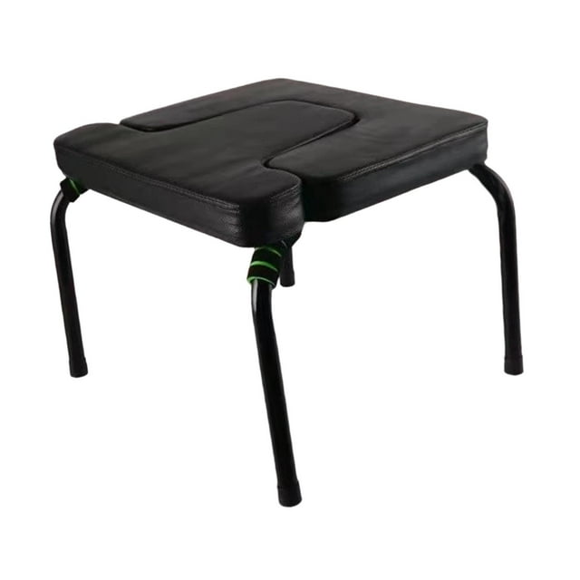 Colaxi Banc de Yoga pour Appui-Tête Chaise d'Inversion Coussins en PU Cadre en Acier Solide Noyau de Renforcement Tabouret de Yoga pour Appui-Tête Noir Sans Tapis