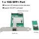 thumbnail image 5 of Tarjeta de Red de Fibra Óptica M.2 A Puerto Único 10G SFP+ JL82599EN Chip X520-DA1 M Key10GbE Adaptador Ethernet, 5 of 5
