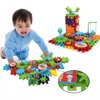 Dailydeal 81 Piece Baby Funny Bricks Gear Building Toy Set - Interlocking Learning Blocks - Motorized Spinning Gears Construction Toys