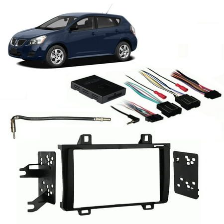 Fits Pontiac Vibe 2009-2010 Double DIN Stereo Harness ... radio wiring harnesses walmart 