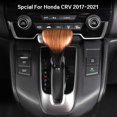 thumbnail image 3 of AntBooBoo para Honda CRV CR-V 2017 2018 2019 2020 2021 2022 Cubierta de palanca de cambios de madera de melocotón decoración interior para CR V (cubierta de palanca de cambios), 3 of 5