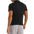thumbnail image 5 of Zaldita Mens Short Sleeve Basic Tops Mock Turtleneck Casual Pullover T-Shirt Slim Fit Solid Undershirt Black M, 5 of 7
