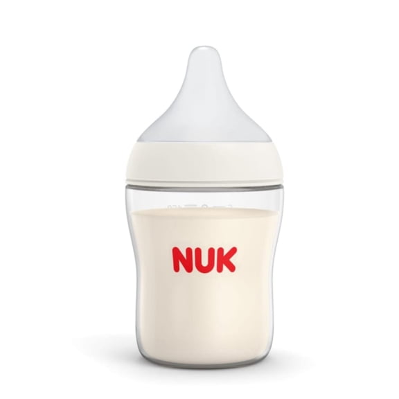 NUK Perfect Match Anti-Colic Baby Bottle, Slow Flow Silicone Nipple, 5 oz, 1 Pack