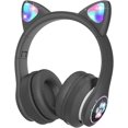 thumbnail image 1 of Auriculares Bluetooth para Niños con Micrófono HD/Luces LED (Negro), Auriculares para Niños con Volumen Limitado de 85 dB, Auriculares para Niños con Sonido Estéreo para Smartphone, iPad, Tableta, K, 1 of 5