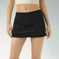 thumbnail image 2 of XIAONU Womens Bodycon Mini Skirt Stretchy Slim-Fit Sexy Skirts Soft Cozy Outdoor Workout Skirt, 2 of 4