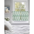 thumbnail image 3 of Green Weeping Eucalyptus 2 Panel Kitchen Curtains for Small Windows, Spring Summer Country Leaves Bathroom Tier Curtain, Short Window Treatment for Bedroom/Living Room 55"x36", 3 of 6