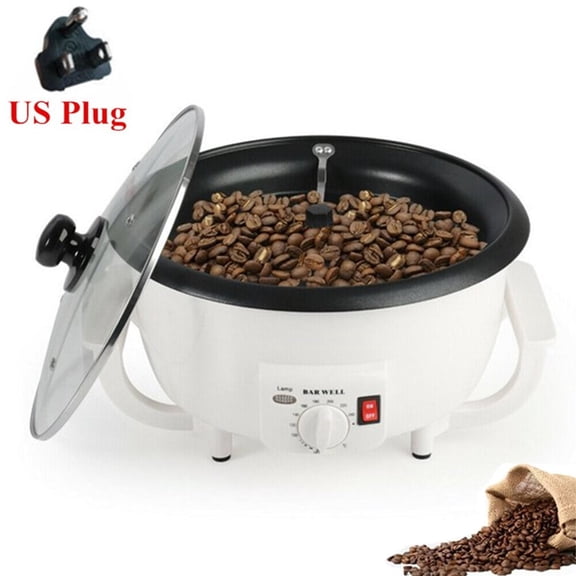 Electric Coffee Bean Roaster 0-240 Temperature Adjustable Household Roasting Machine 750g Non-Stick Coffee Bean Roasting Machine 110V