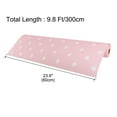 thumbnail image 5 of Dot Pattern Cabinet Table Mat Drawer Liner Wardrobe Shelf Pad 30 x 300cm Pink, 5 of 7