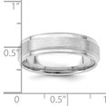 thumbnail image 5 of 14K White Gold Standard Comfort Fit Fancy Band Ring Size 9, 5 of 5